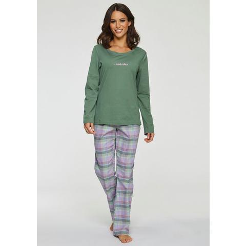 Vivance Dreams Pyjama van knuffelzacht flanel (2-delig), Kleding | Dames, Ondergoed en Lingerie, Verzenden