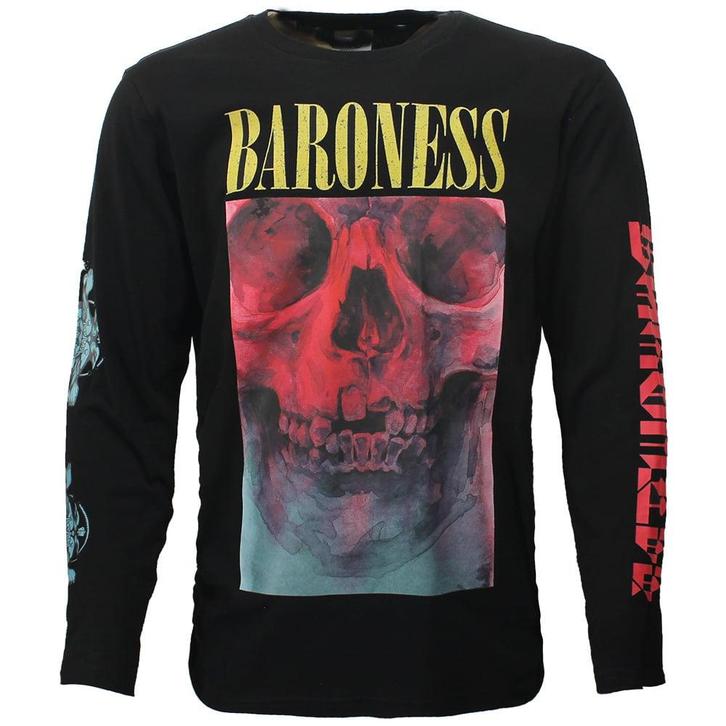 Baroness Skull Tour Longsleeve T-Shirt - Officiële, Kleding | Heren, T-shirts, Verzenden