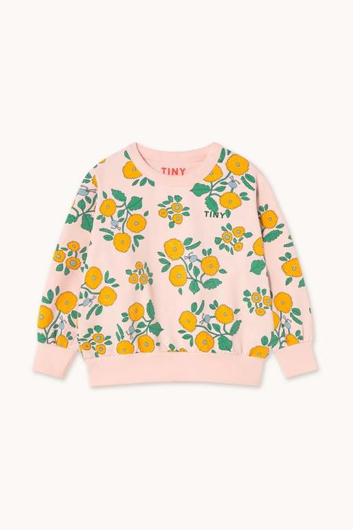 Flowers sweatshirt pastel pink  Tiny Cottons Maat 104 104, Kinderen en Baby's, Kinderkleding | Maat 104, Meisje, Nieuw, Trui of Vest
