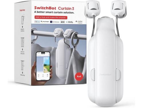 SwitchBot Curtain - Rod/Roede Versie 3 (2023) - Wit - Smart, Huis en Inrichting, Woonaccessoires | Overige, Nieuw, Verzenden