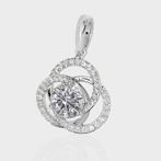 Zonder Minimumprijs - Hanger - 18 karaat Witgoud, 1,00 ct, Sieraden, Tassen en Uiterlijk, Antieke sieraden