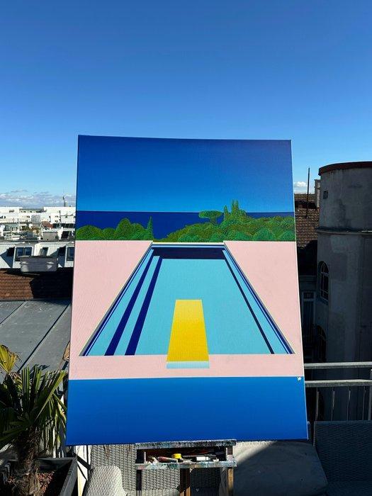 Veer Hooda - AZUR RIVIERA - XXL, Antiek en Kunst, Kunst | Schilderijen | Modern