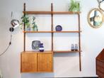 Deens vintage wandsysteem teak mid century modern, Ophalen, Gebruikt, 200 cm of meer, 150 tot 200 cm