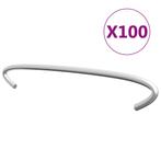vidaXL Gabionhaken 100 st 15 cm gegalvaniseerd staal, Tuin en Terras, Verzenden, Nieuw