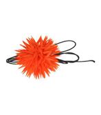 Haarband Veter Bloem Aster 10cm Oranje, Verzenden, Nieuw