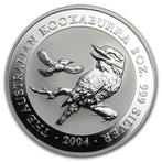 Kookaburra 2 oz 2004 (13.969 oplage), Postzegels en Munten, Munten | Oceanië, Zilver, Losse munt, Verzenden