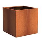 Cortenstaal plantenbak 100x100x100cm - Met bodem, Tuin en Terras, 100 cm of meer, Vierkant, Nieuw, Metaal