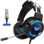 2dekans | AULA G91 USB Gaming headset - 7.1 Surround Sound -, Spelcomputers en Games, Ophalen of Verzenden, Zo goed als nieuw