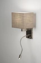 Rietveld Wandlampen - Taupe - Stof, Huis en Inrichting, Lampen | Wandlampen, Verzenden, Nieuw