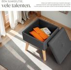 Poef met opbergruimte - Hocker - Opbergpoef - 32,5x32,5x36,5, Huis en Inrichting, Banken | Voetenbanken en Poefen, Verzenden, Zo goed als nieuw
