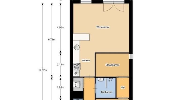 Te Huur 3 Kamer Appartement Vinkenstraat In Zaandam, Huizen en Kamers, Huizen te huur, Direct bij eigenaar, Noord-Holland, Appartement