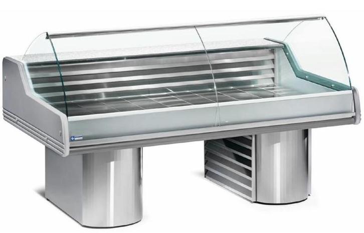 Vitrine Toonbank Vis | Werkblad Graniet | Gekoeld 0 / +2..., Zakelijke goederen, Horeca | Keukenapparatuur, Verzenden