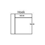 Leren elementenbank Flow - hoekelement, Huis en Inrichting, Nieuw, Ophalen of Verzenden, Rechte bank, Modern