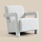 *WOONWINKEL* Japandi Fauteuil Creme Stof, Huis en Inrichting, Fauteuils, Verzenden, Nieuw, Stof