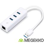 TP-LINK 3-Port USB 3.0 Hub Gigabit Ethernet Adapter, Verzenden, Nieuw