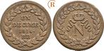 1 Decime Straßburg 1814 Bb Frankreich: Napoleon I, 1804-1.., Verzenden