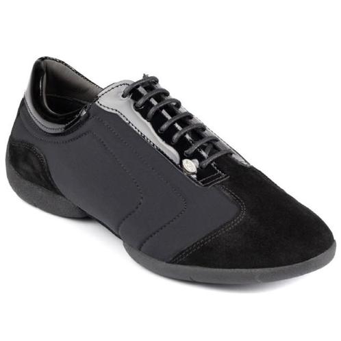 Portdance PD035 Zwarte Danssneakers Heren Sneaker Zool, Sport en Fitness, Ballet, Verzenden