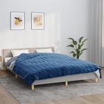 vidaXL Verzwaringsdeken 200x220 cm 9 kg stof blauw, Verzenden, Nieuw, Blauw