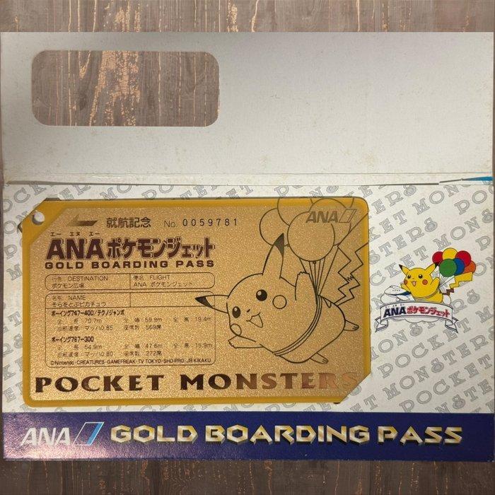 Pokémon - 1 Card - Pikachu 1998 ANA - Gold Boarding Pass, Hobby en Vrije tijd, Verzamelkaartspellen | Pokémon