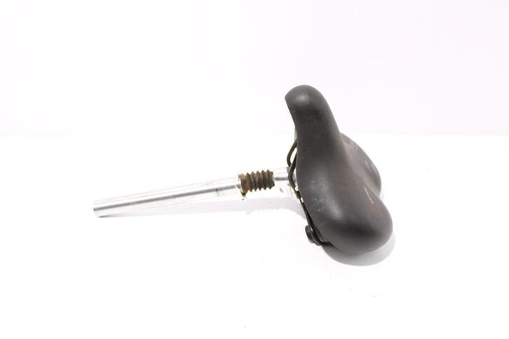 Zwart gel zadel | verende zadelpen 27,2mm, Fietsen en Brommers, Fietsonderdelen, Zadel, Gebruikt