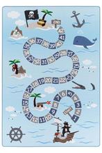 Kindervloerkleed | Play | Piraat | Blauw | 160x230 cm, Verzenden, Nieuw