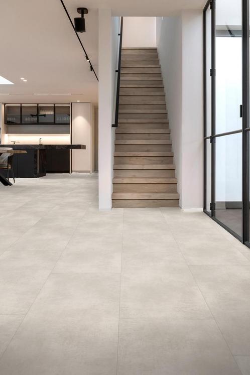 Actie vloer Klik PVC Tegel Licht grijs - OP = OP! | Luxury, Huis en Inrichting, Stoffering | Vloerbedekking, Ophalen
