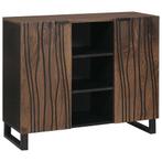 vidaXL Mango Houten Dressoir 90x33,5x75 cm, Huis en Inrichting, Kasten | Dressoirs, Verzenden, Nieuw, Overige houtsoorten, 50 tot 100 cm