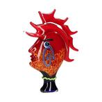 sculptuur, A surreal womans head - 40 cm - Glas, Antiek en Kunst