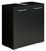 Wastafelkast Jupiter 60 x 30 x 60 cm Zwart Badkamerkast, Verzenden, Nieuw, Wastafelkast