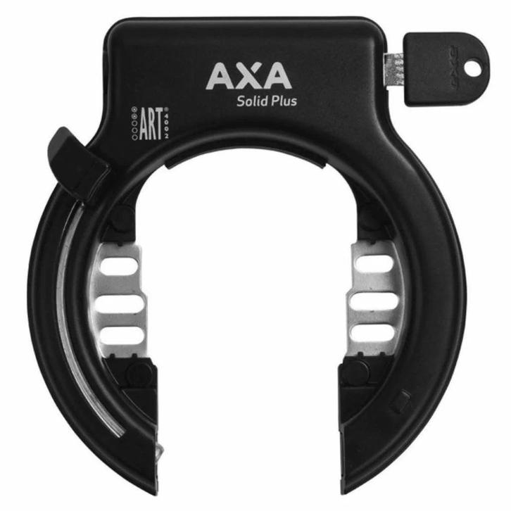 AXA Ringslot Solid Plus + Zwart, Fietsen en Brommers, Fietsaccessoires | Fietssloten, Nieuw, Verzenden