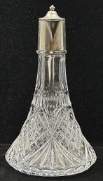 Fles - Antieke fles - Kristal met rijke gegraveerde, Antiek en Kunst