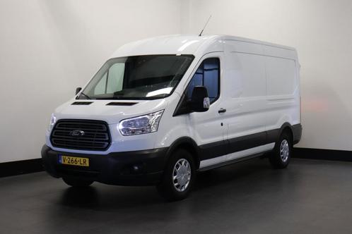 Ford Transit 2.0 TDCI 131PK L3H2 EURO 6, Auto's, Bestelauto's, Onderhoudsboekje, Lease, Zwart, Handgeschakeld, Wit, Financial lease