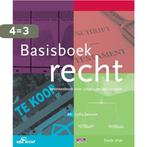 Basisboek recht / MBO Recht 9789037227116 Lydia Janssen, Boeken, Verzenden, Gelezen, Lydia Janssen