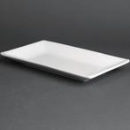 Witte Serveer Schaal Rechthoekig 25x15cm | 4 stuks, Verzenden