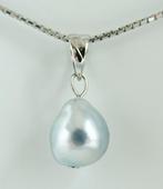 Zonder minimumprijs - Hanger - 18 karaat Witgoud Parel -