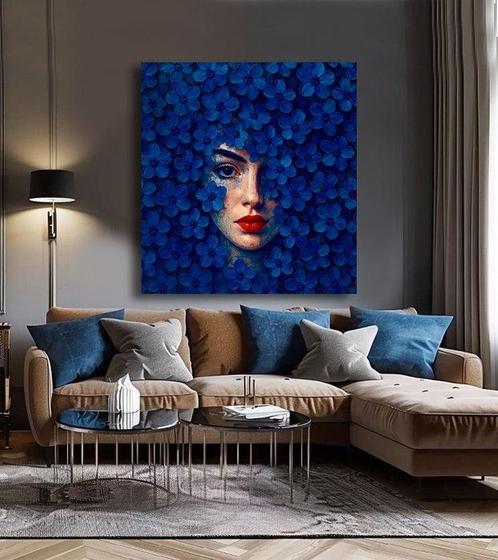 yamila velazquez - ““El Silencio de las flores” XL (Sin, Antiek en Kunst, Kunst | Schilderijen | Modern