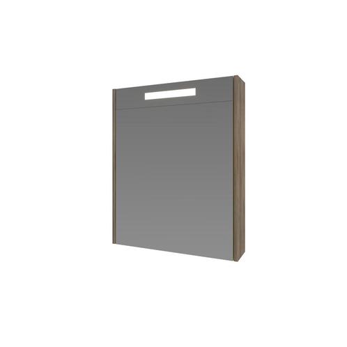 Spiegelkast Proline Premium Met Houten Deur Geïntrigeerd LED, Doe-het-zelf en Verbouw, Sanitair, Bad, Nieuw, Ophalen of Verzenden