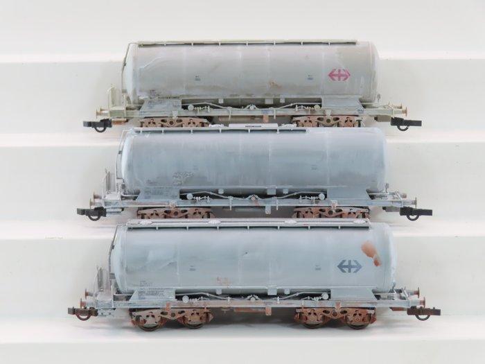 Roco H0 - 44070 - Modeltrein goederenwagon (3) - 3x 4-assige, Hobby en Vrije tijd, Modeltreinen | H0