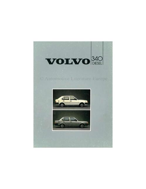 1985 VOLVO 340 DIESEL BROCHURE NEDERLANDS, Boeken, Auto's | Folders en Tijdschriften, Volvo