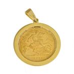 Munthanger - 18 karaat Geel goud Diamant (Natuurlijk)