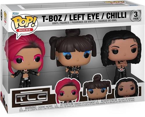 Funko Pop! - TLC (T-Boz, Left Eye, Chilli) 3 pack Scrubs #3, Verzamelen, Poppetjes en Figuurtjes, Nieuw, Verzenden