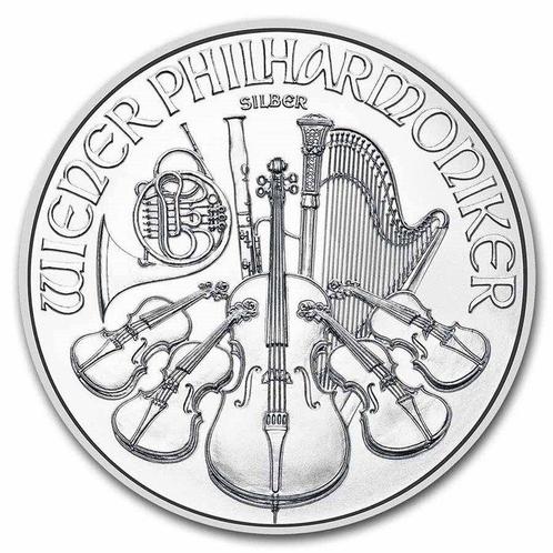 Oostenrijk. 10 x 2025 1 oz €1.5 EUR Silver Philharmonic Coin, Postzegels en Munten, Edelmetalen en Baren