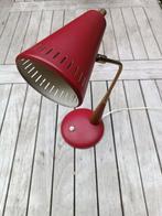Bureaulamp - Metaal, Messing, Hout - Vintage design desk, Antiek en Kunst, Antiek | Lampen