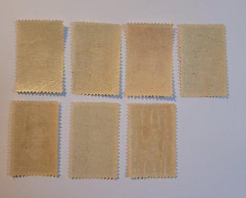 Curaçao 1923 - Complete serie Wilhelmina - NVPH 75-81 beschikbaar voor biedingen