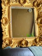 Wandspiegel - Glas, hout, hars, bladgoudkleur, Antiek en Kunst, Curiosa en Brocante