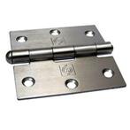 Dulimex Scharnier - 76x76mm - gladde RVS pen - RVS, Ophalen of Verzenden, Nieuw