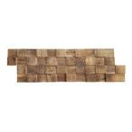 Houtstrips 3D Teakhout Madelo 50x18cm, Doe-het-zelf en Verbouw, Hout en Planken, Nieuw