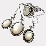 Zonder Minimumprijs - 3-delige sieradenset Zilver, Sieraden, Tassen en Uiterlijk, Antieke sieraden