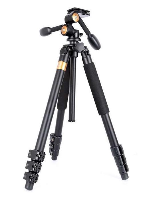 Aluminium Camera Statief - type Q620 + Statiefkop, Audio, Tv en Foto, Overige Audio, Tv en Foto