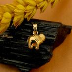 18 Krt. Gouden hanger van een olifant | Minimalistisch, Ophalen of Verzenden, Gebruikt, Goud, Overige merken